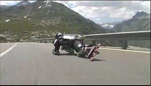 13 Downhill in a new Suit with Roller Blade Wheels
